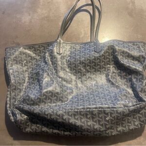 Goyard like Gray Patterned Tote Bag - Women
